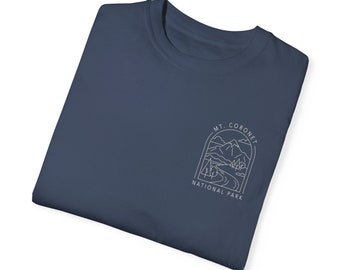 Mt. Coronet National Park Comfort Colors Garment-Dyed Chest Emblem T-shirt