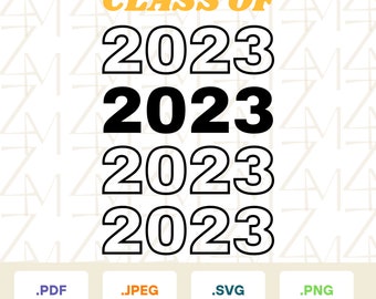 Class of 2023 SVG - Customizable Graduation Design for the Upcoming Graduates