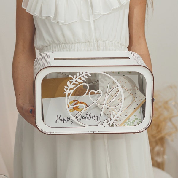 Personalisierte Hochzeit Card Box | Rustikale Hochzeitsdeko | Benutzerdefinierte Name Hochzeit Kartenbox | Ehe Kartenkasten | Hochzeit Advise Box, Hochzeitsdeko