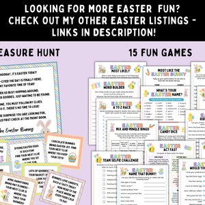 Easter Bunny Note -- Printable Letter for Easter Basket, Egg Hunt and ...