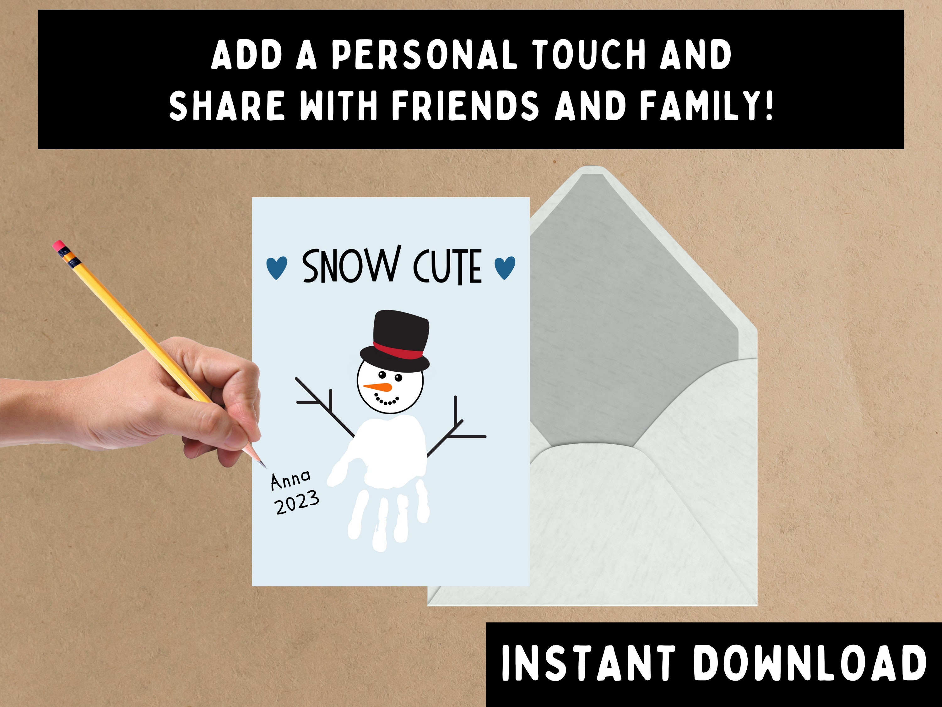 Snowman Handprint Craft - Kids Activity Zone
