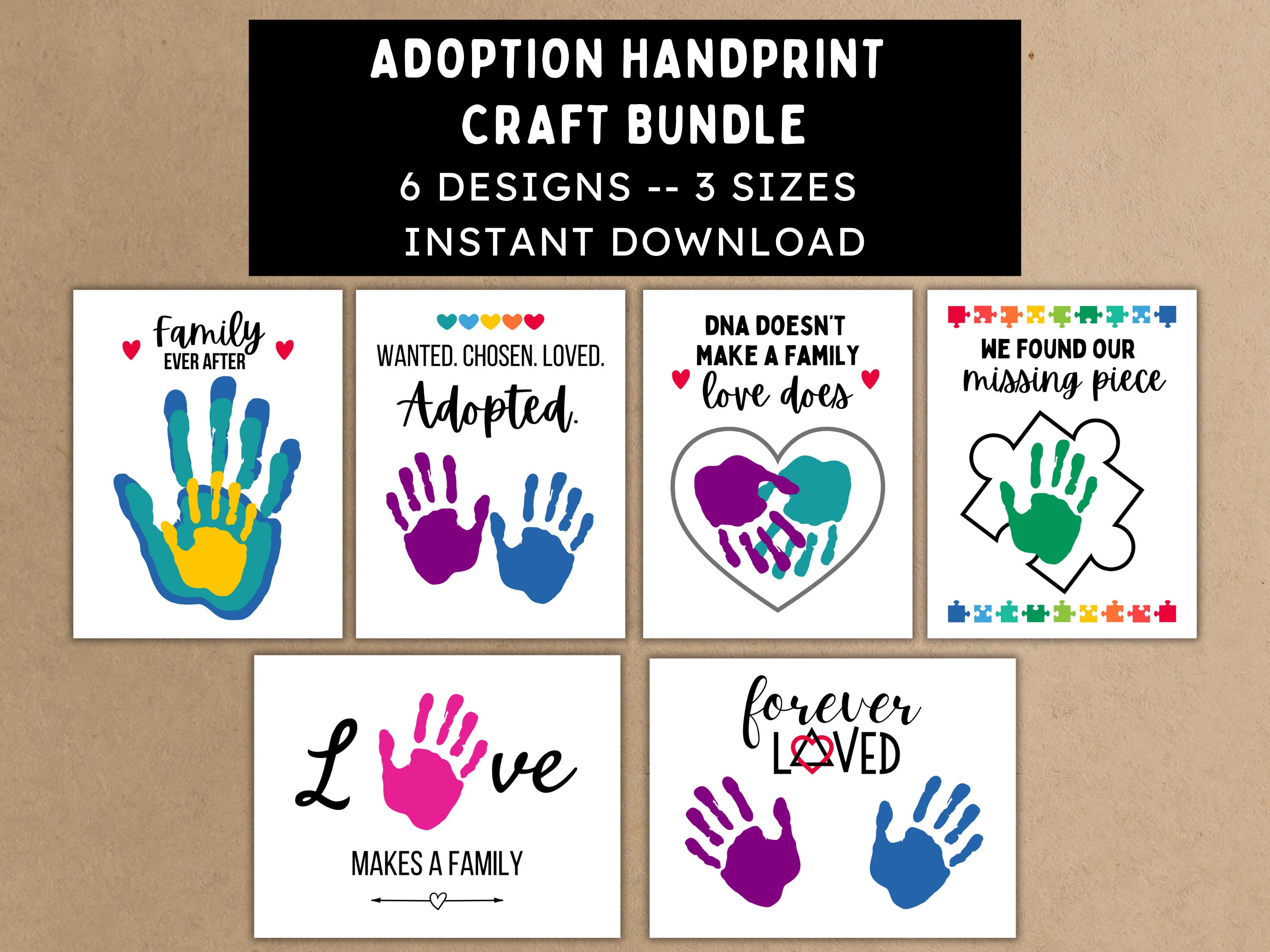 Adoption Handprint Craft Adoption DIY Gift Adoption Day Etsy Il Fullxfull.5446978335 P0l9