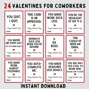 Tarjetas de San Valentín para compañeros de trabajo: notas divertidas y sarcásticas para el lugar de trabajo: descarga instantánea