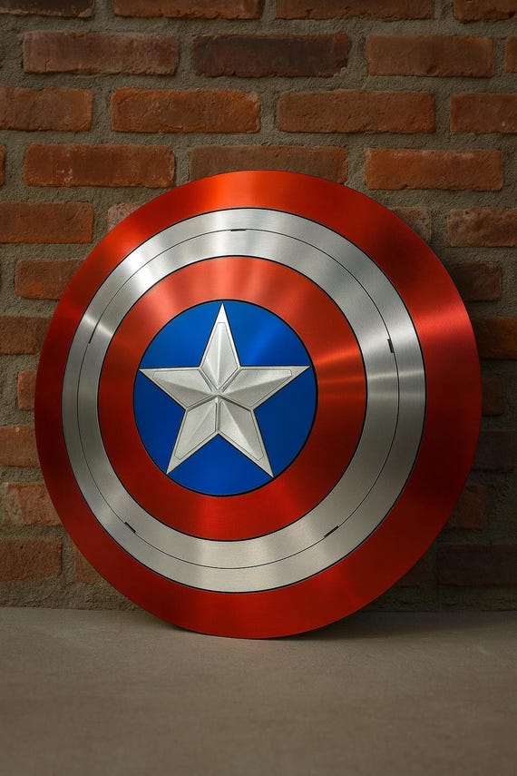 Captain America Shield Replica – Marvel Prop Wall Decor | Metal