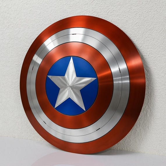 Captain America Shield Replica – Marvel Prop Wall Decor | Metal