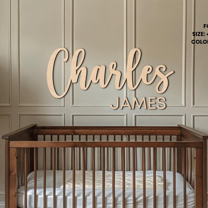 Nursery Name Sign - Etsy