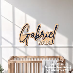 Targa in legno personalizzata con nome, Targa per cameretta, Targa con nome a strati per neonati, Decorazione in legno boho, Targa da appendere sopra la culla, Decorazioni murali per cameretta, Decorazioni per la casa