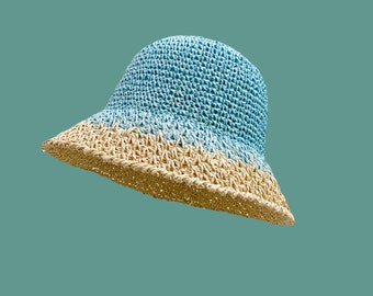 Wide Brim Straw Hat,Sun Hat For Women, Summer Floppy Hat, Beach Hat, Summer bucket hats, Birthday gifts for women, available in 8 colors