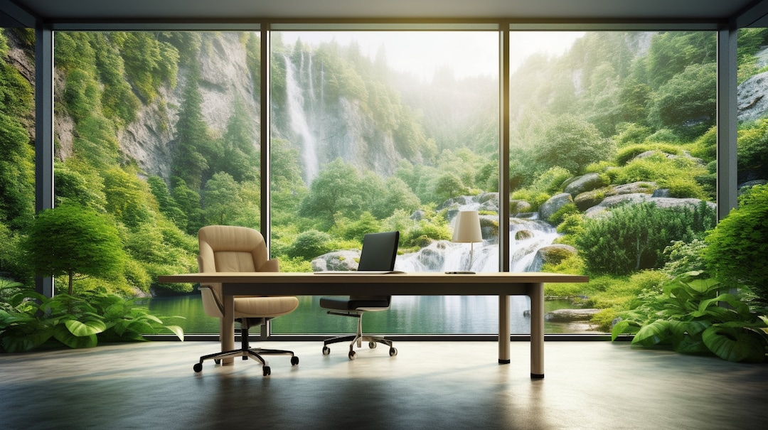 Nature Minimalist Zoom Virtual Backgrounds Backdrop Office 