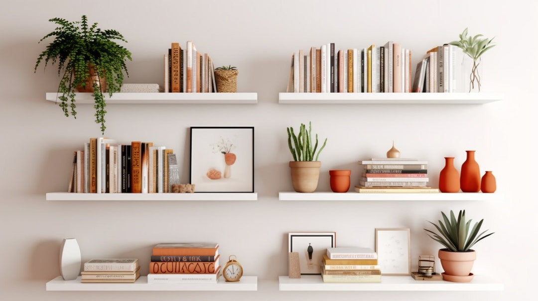 Modern Minimalist Shelves | Zoom Virtual Backgrounds | Backdrop ...