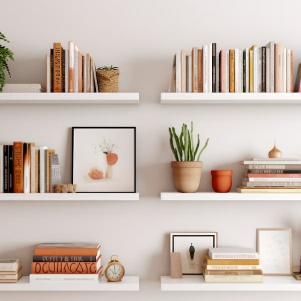 Modern Minimalist Shelves | Zoom Virtual Backgrounds | Backdrop | Office Background | Microsoft Teams | Facebook | Skype | Google Meet