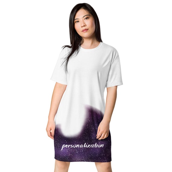 galaxy t shirt dress Crimson Space Outer Space Nebula Galaxy T-Shirt Dress
