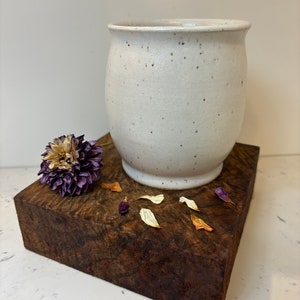 White Vase Handmade Wheel Thrown Pottery