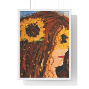 SUNFLOWER! Premium Framed Vertical Poster Wall Art Wall Hangings Decor