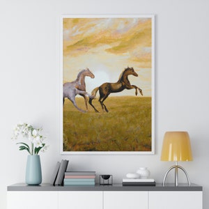 HORSE! Premium Framed Vertical Wall Art