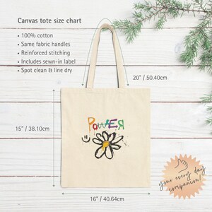 Natural Tote Bag, Eco Friendly Bag, Holiday Gift Bag, G Dragon POWER Up Cotton Canvas Tote Bag, GD Good Day, GD Mascot, G-Dragon Übermensch, Gdragon New Album, Kpop Lover Gift, Kpop Idol, Fan Merchandise, BigBang VIP