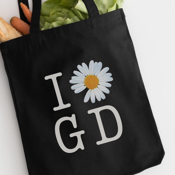 G Dragon Cotton Canvas Tote Bag, I Heart GD, Gdragon Daisy, G