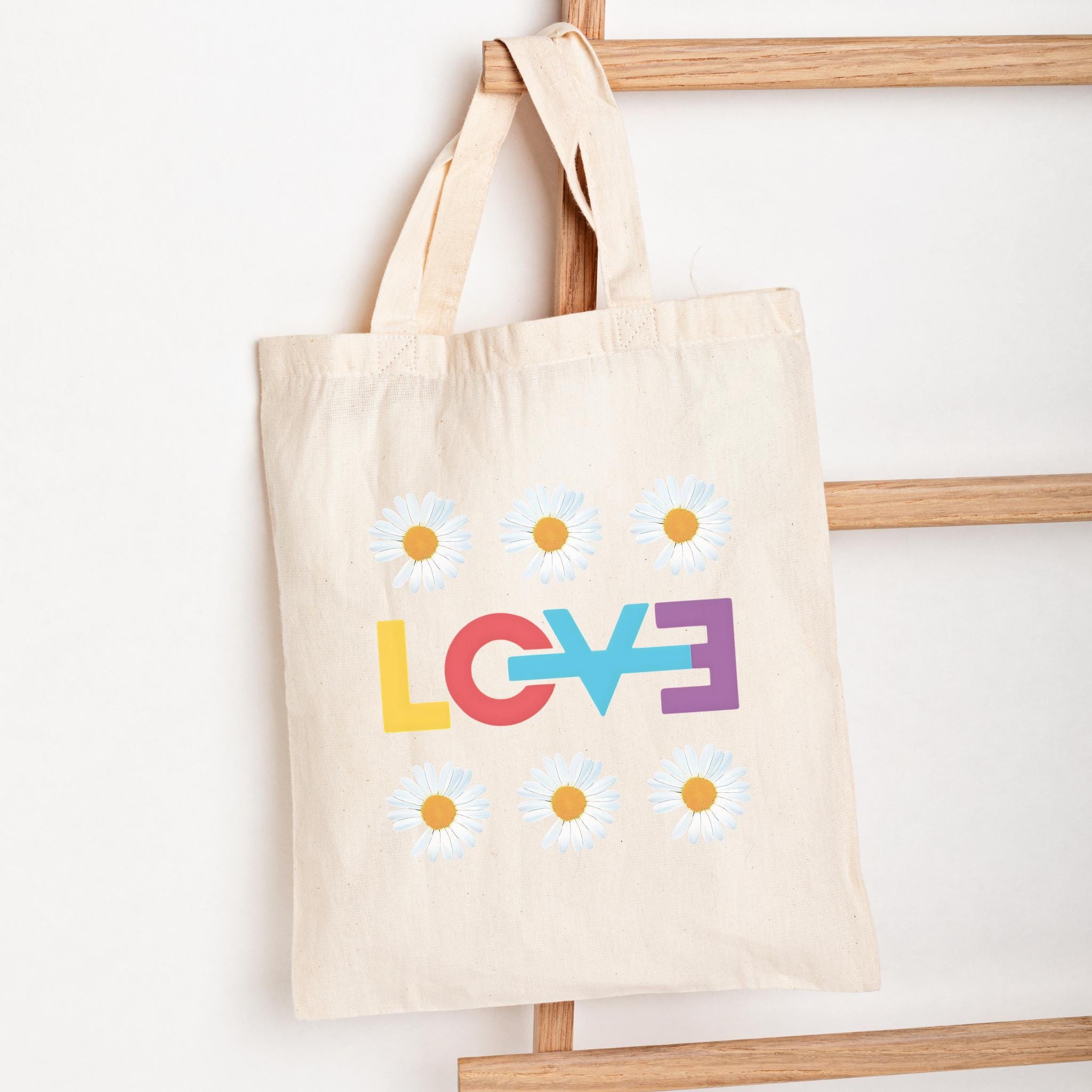 G Dragon Love Logo Cotton Canvas Tote Bag, Gdragon Fan Merch