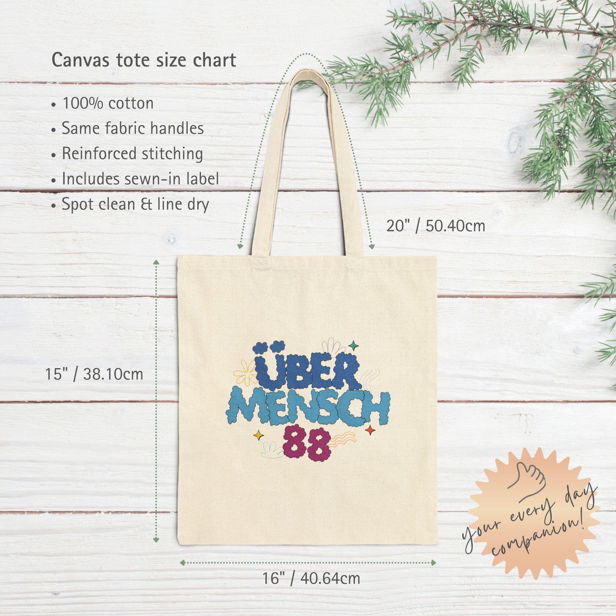 Übermensch Cotton Canvas Tote Bag, G-dragon Ubermensch, GD