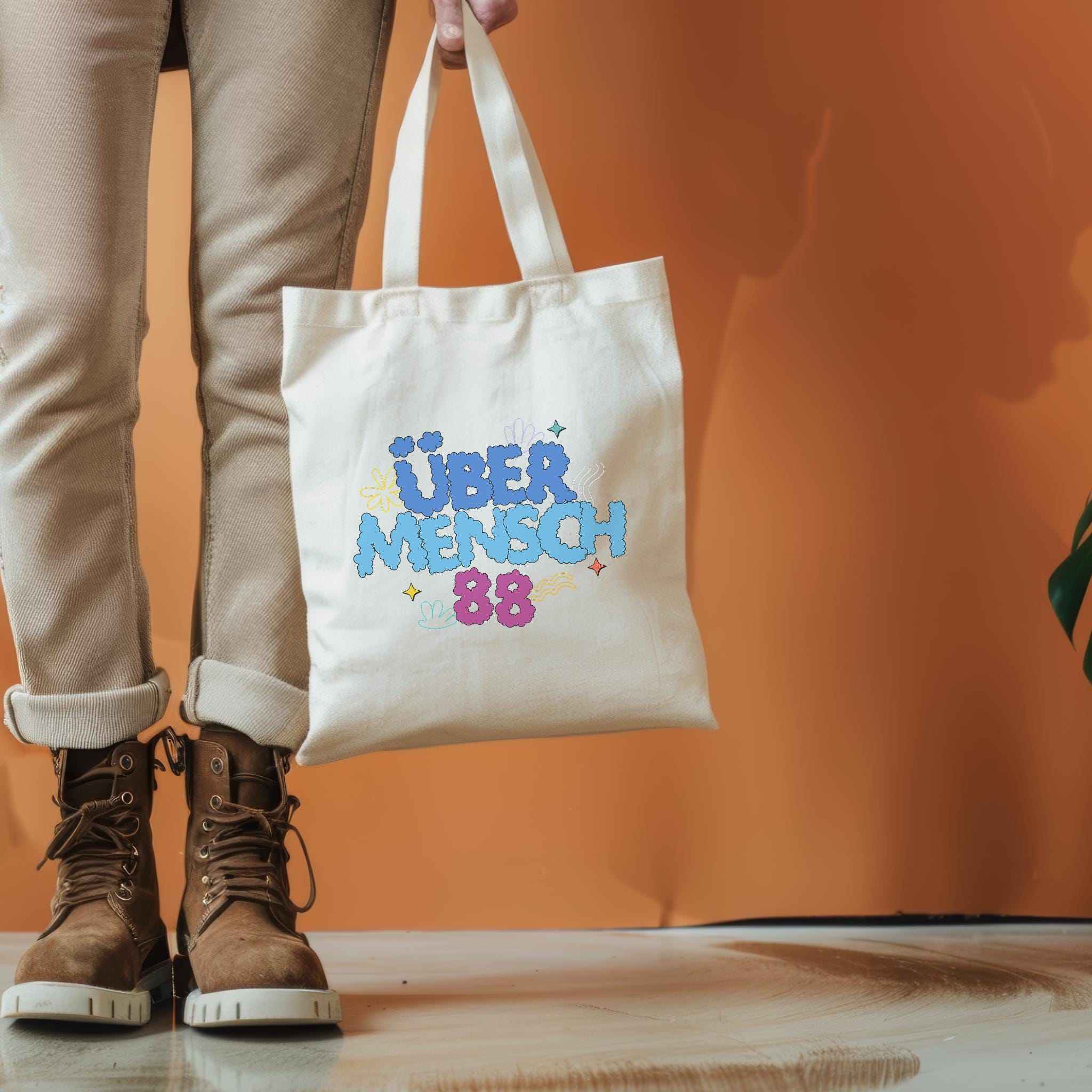 Übermensch Cotton Canvas Tote Bag, G-dragon Übermensch, GD