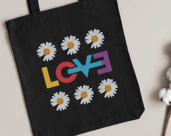 G Dragon Love Cotton Canvas Tote Bag, Gdragon Fan Merch, GD