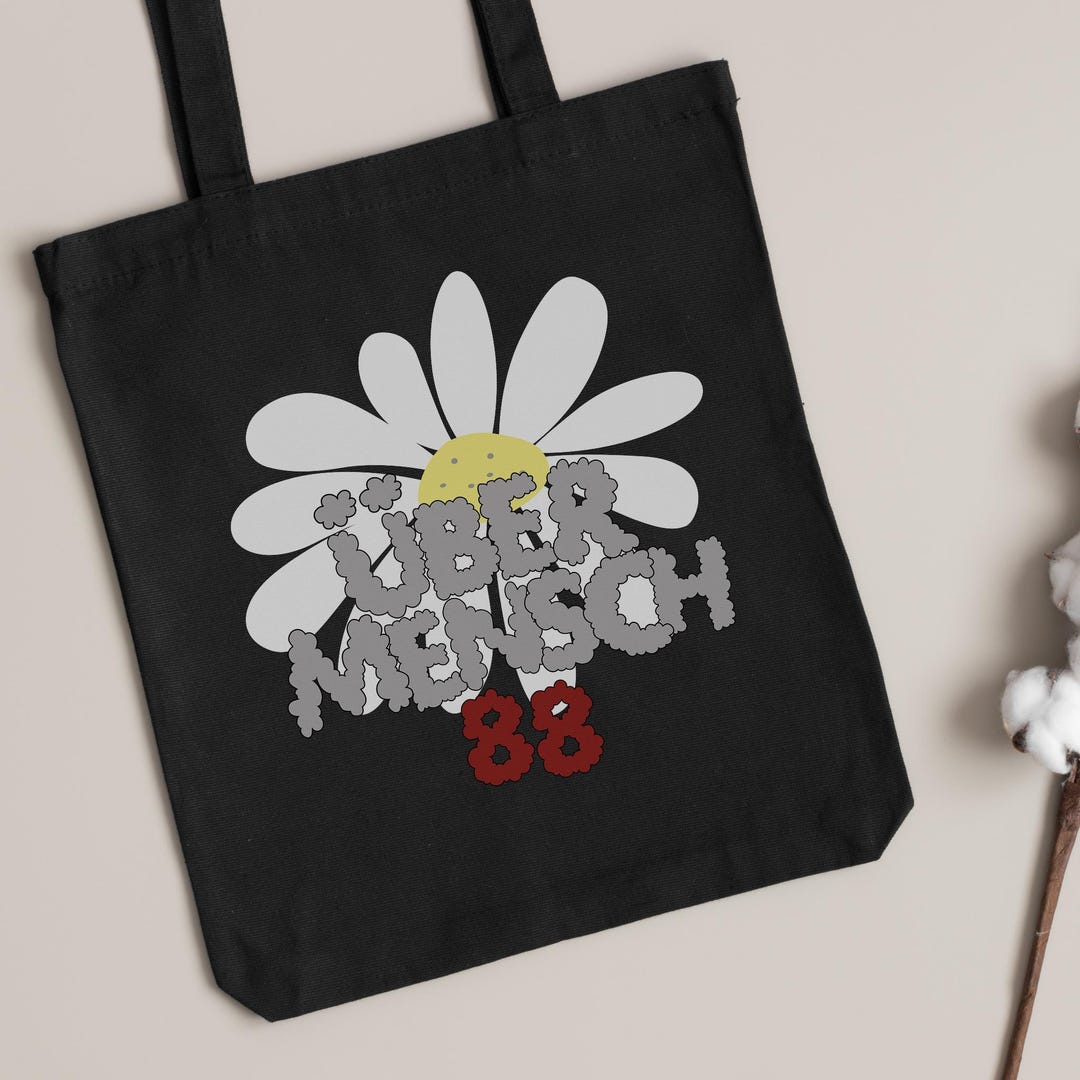 Übermensch Cotton Canvas Tote Bag, G-dragon Ubermensch, GD