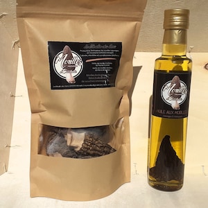 WILD MORELS BOX from Occitania (Dried Morels 30grs + Morel Oils 250ml)