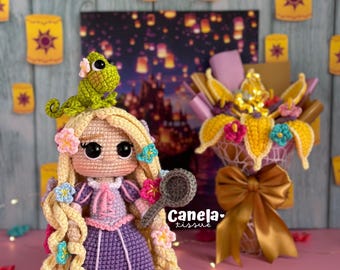 Princess and Chameleon Crochet Pattern