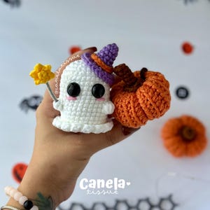 Ghost and Pumpkin PDF Crochet Pattern