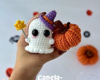Ghost and Pumpkin PDF Crochet Pattern