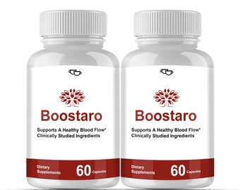 Boostaro Supplement Pills - 2 packs 60 days Supply