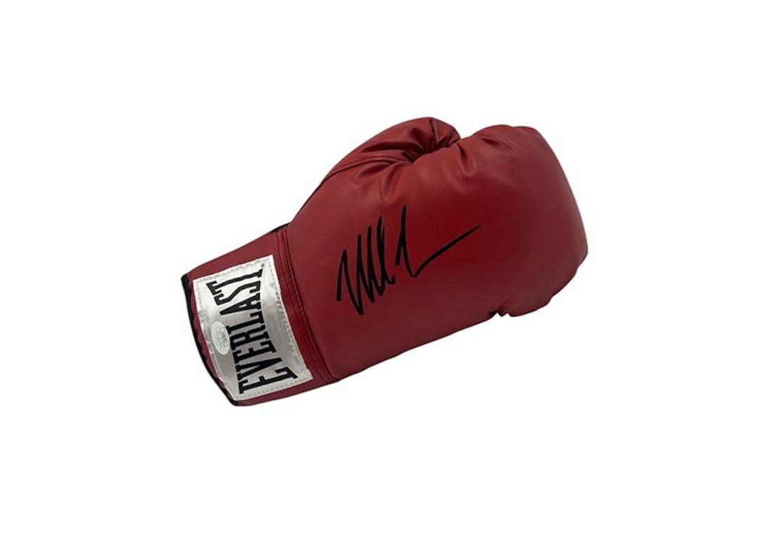 Mike Tyson Autographed Red Everlast Boxing Glove (jsa)-mike Tyson
