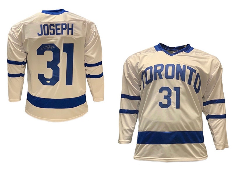 Curtis Joseph￼ Autographed Toronto￼ Pro Style Hockey Jersey Blue (JSA)