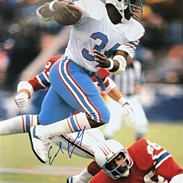 Earl Campbell Signed Houston Oilers 16x20 Photo JSA