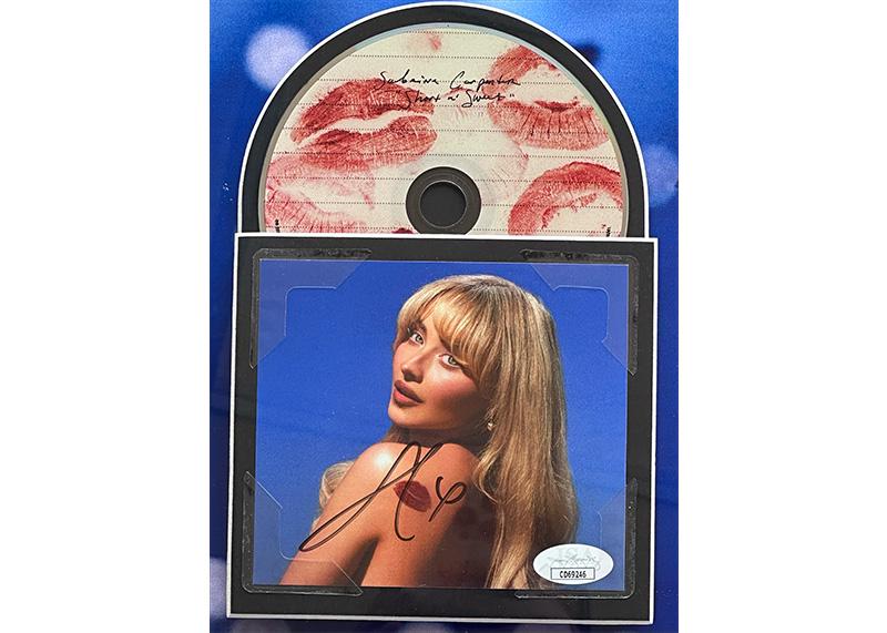Sabrina Carpenter Signed 21x21 3D Light up Framed CD JSA - Etsy