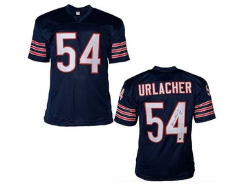 Brian Urlacher Autographed HOF 18 Inscription Chicago Blue Football Jersey JSA