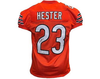 Devin Hester Signed Chicago Orange Game Cut Football Jersey JSA