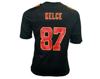 Travis Kelce Unsigned Kansas City Chiefs Authentic Nike Football Jersey