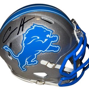 Aidan Hutchinson Signed Detroit Lions Speed Mini Football Helmet (Beckett)
