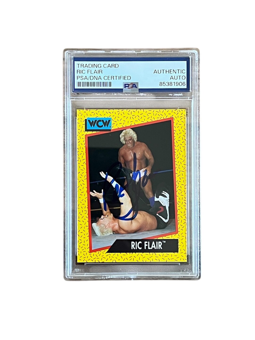 What Is Ric's Card RIC FLAIR Signed 1991 Impel Wrestling Card #43 PSA #85381906 - Etsy