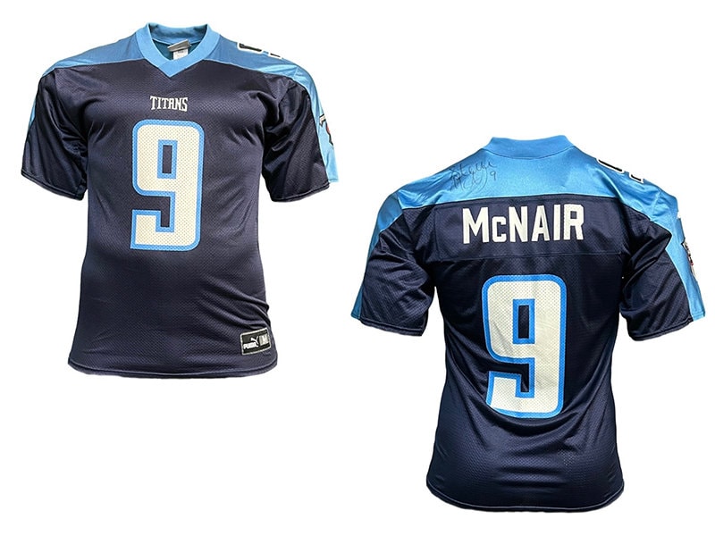 Tennessee Titans steve mcnair oilers shirt - Limotees