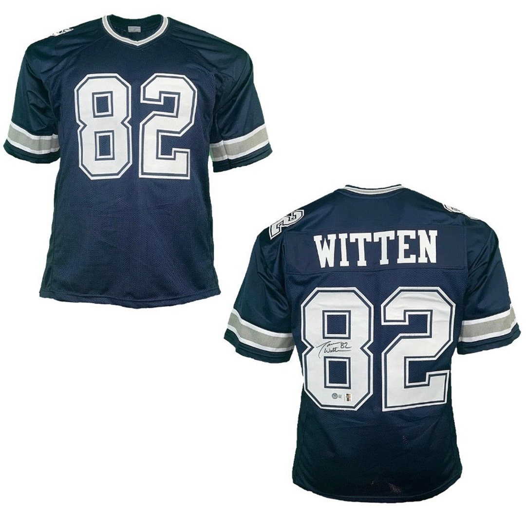 Football Jersey Jason Witten Shirt Jason Witten Signed Custom Navy