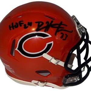 Devin Hester Signed Chicago Bears Alternate Speed Mini Helmet JSA HOF 24 insc