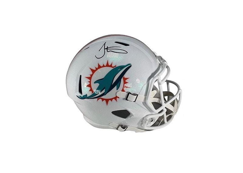 Tyreek Hill Autographed Miami Dolphins Full Size Football Helmet