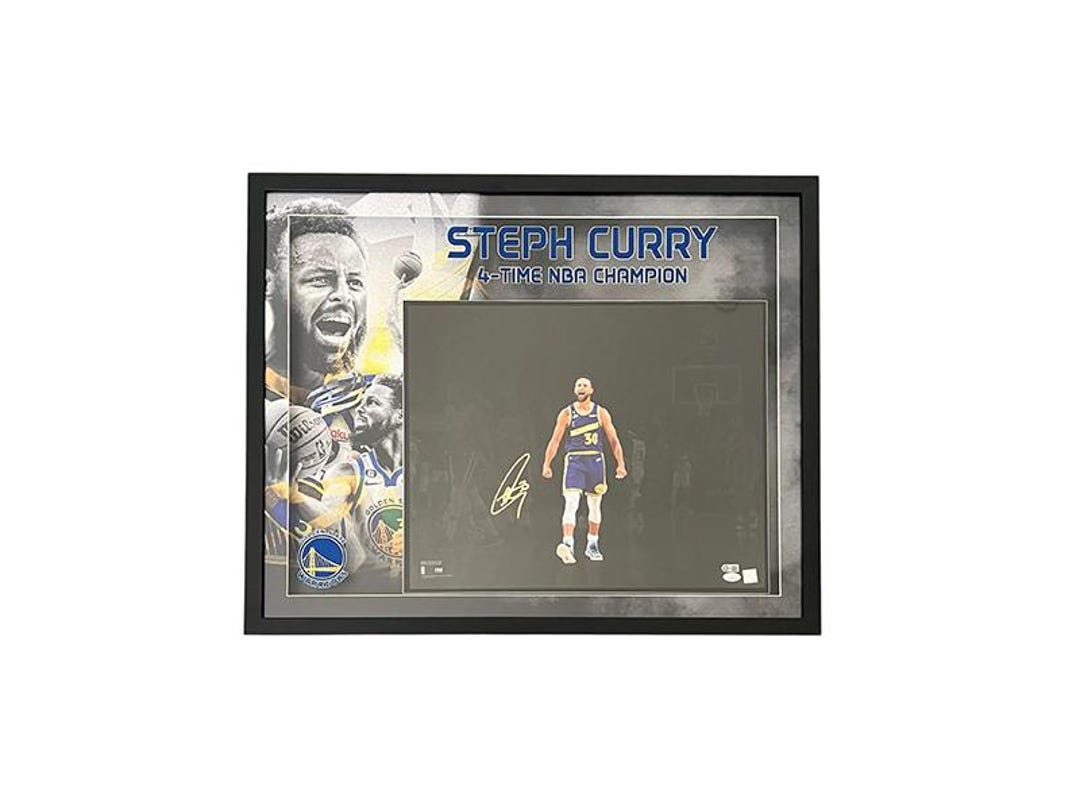 Steph Curry Golden State Warriors 24x30 3D Light up Framed 16X20