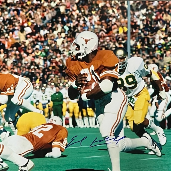 Earl Campbell Signed Texas Longhorns 16x20 Photo JSA