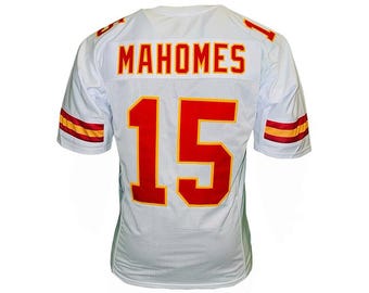 Patrick Mahomes Custom Unsigned White Football Jersey