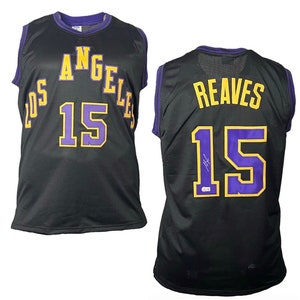 Austin Reaves Signed Custom Los Angeles Black Basketball jersey Beckett