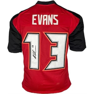 Mike Evans Signed Custom Red Football Jersey (JSA)