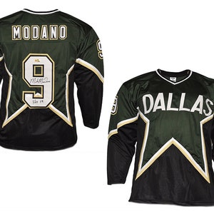 Mike Modano Signed Minnesota North Stars Custom Jersey (JSA Witness COA)
